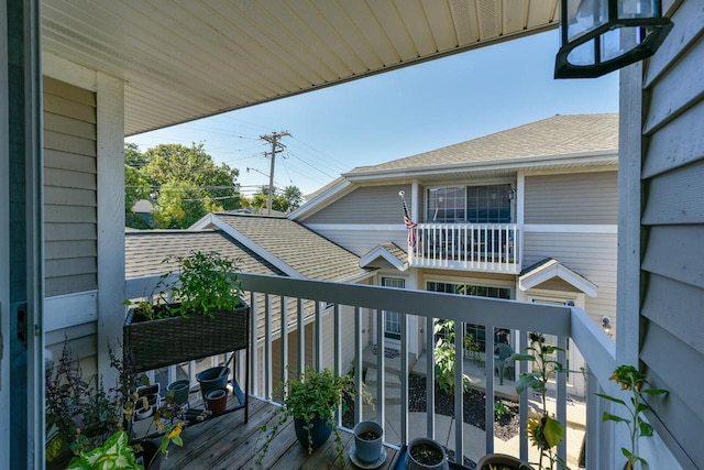 view of balcony