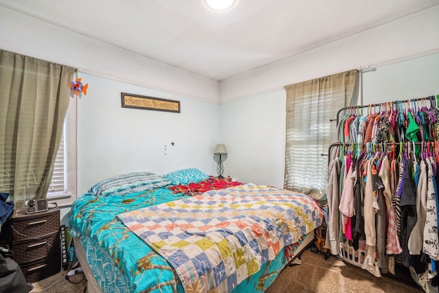 bedroom featuring carpet floors