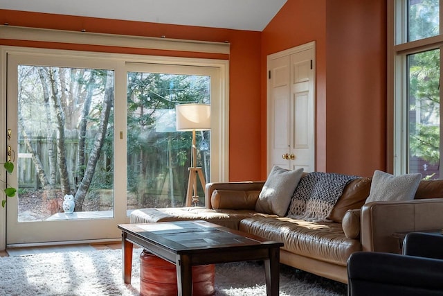 1914 Eastwood Ave, Janesville, WI 53545 - living room with vaulted ceiling