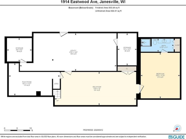 1914 Eastwood Ave, Janesville, WI 53545 - plan