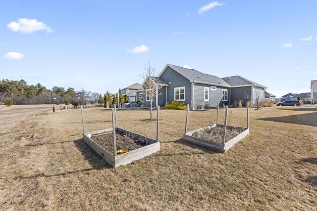 view of yard with a vegetable garden