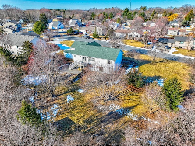 drone / aerial view featuring a residential view