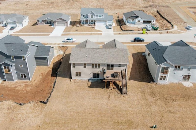 aerial view featuring a residential view