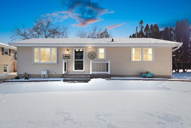 view of front of home