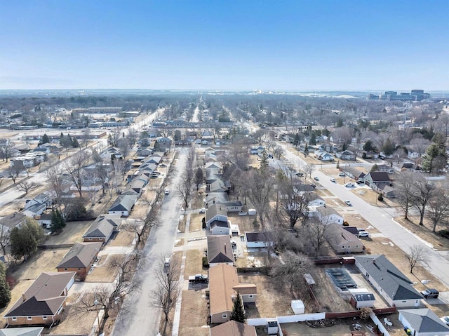 drone / aerial view featuring a residential view