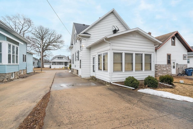 exterior space with driveway