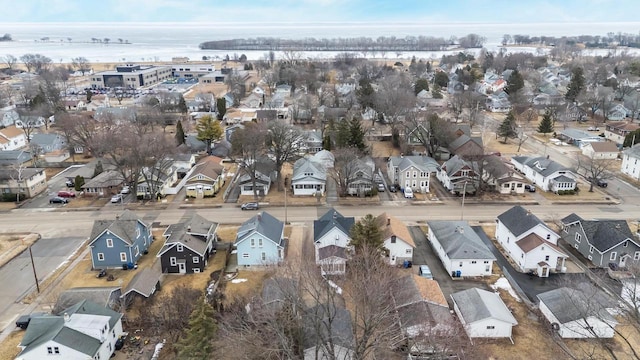 aerial view featuring a residential view