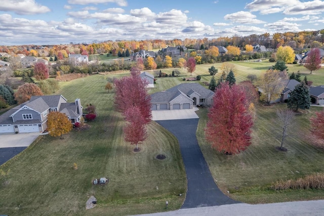 drone / aerial view featuring a residential view