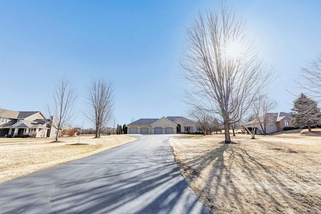 view of road with a residential view