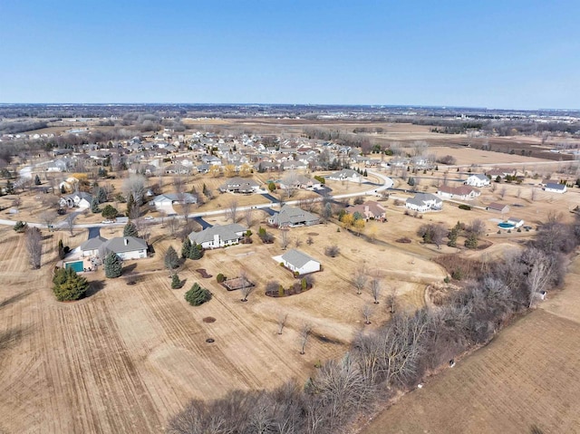 bird's eye view featuring a residential view