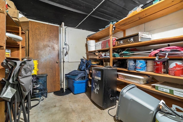 view of storage room