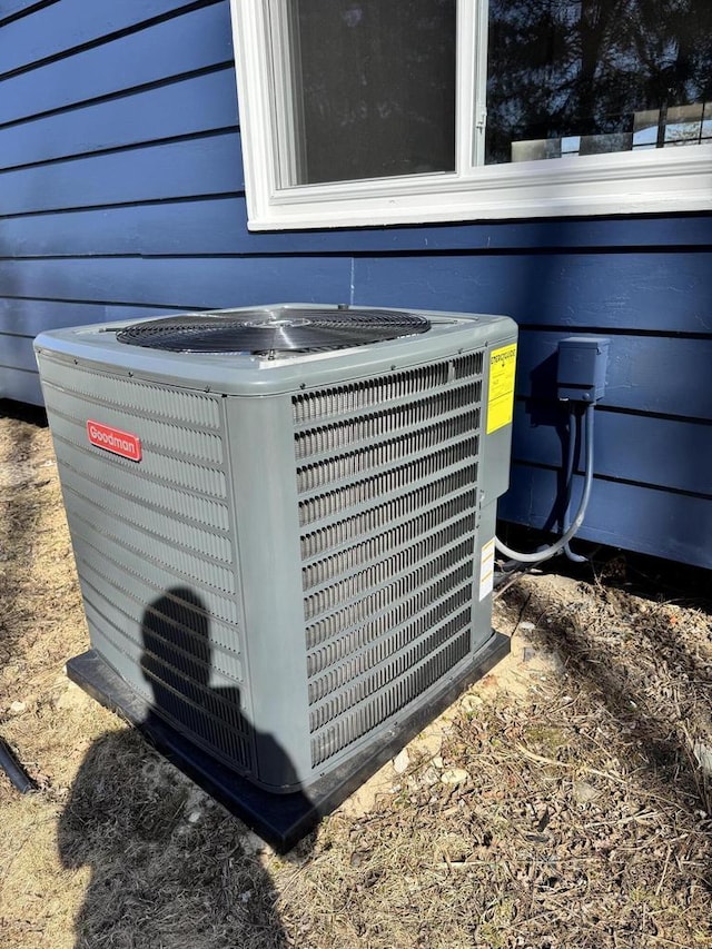 exterior details with central air condition unit