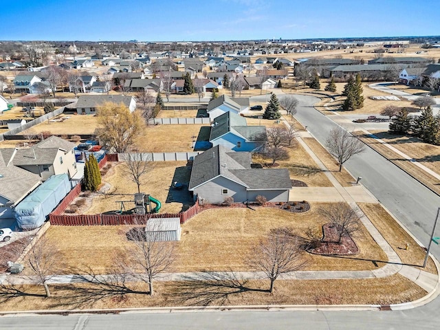 birds eye view of property featuring a residential view