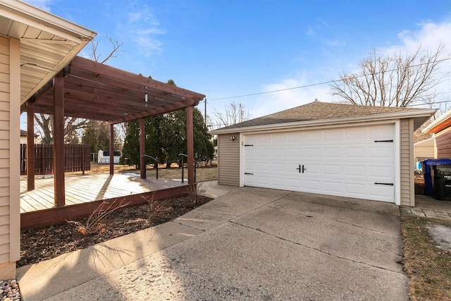 exterior space featuring fence