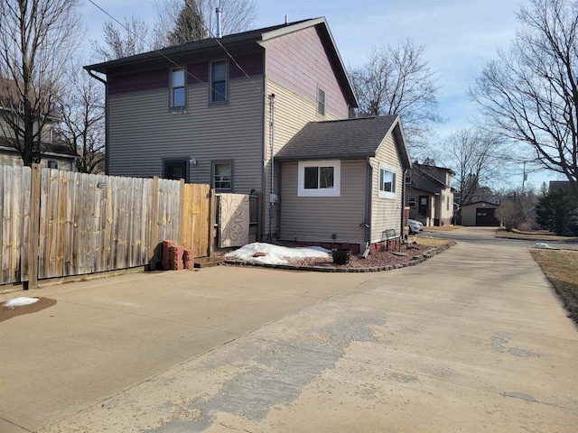 exterior space with fence