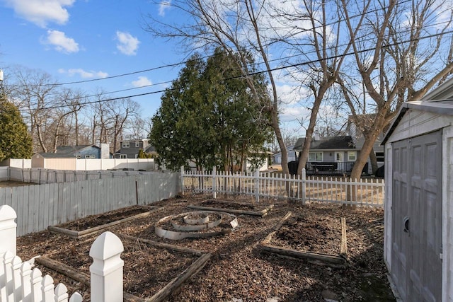 view of yard featuring fence private yard