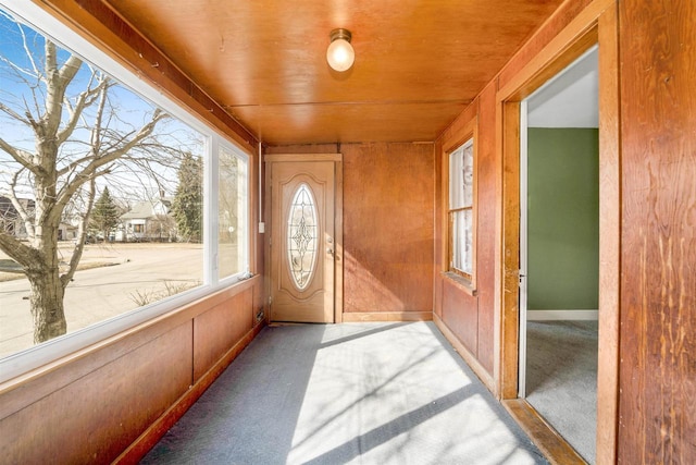 view of sunroom / solarium