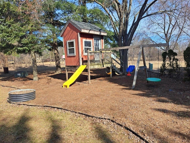 view of play area