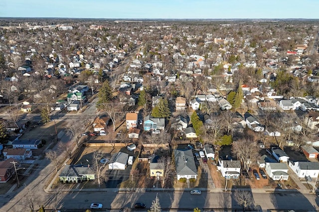 aerial view featuring a residential view