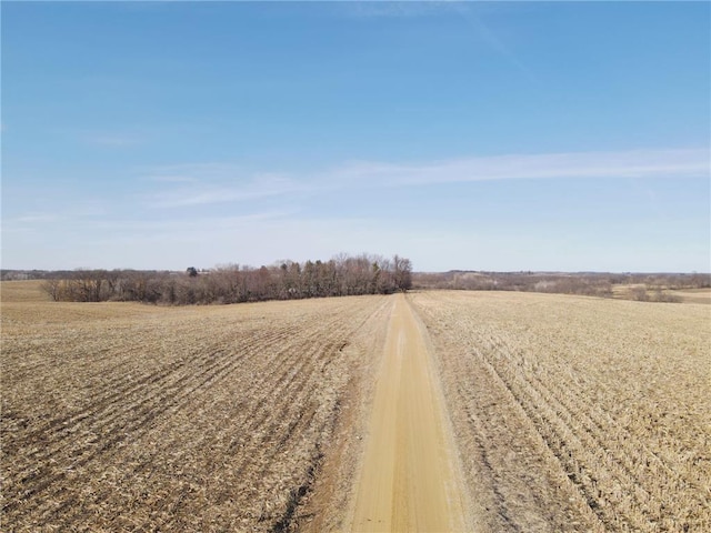 view of street featuring a rural view