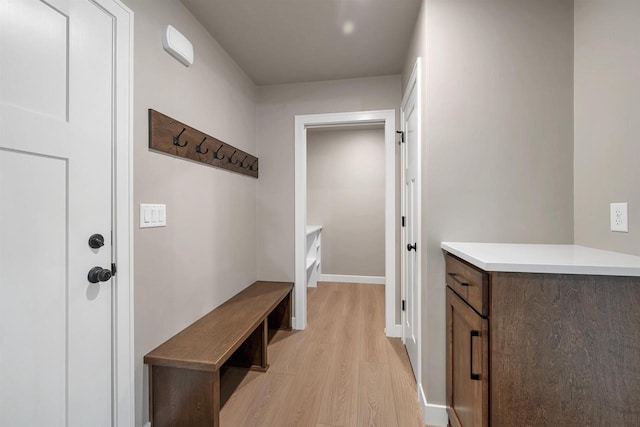 2570 Meyer Way, De Pere, WI 54115 - mudroom featuring light wood-type flooring and baseboards