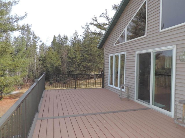 view of wooden terrace