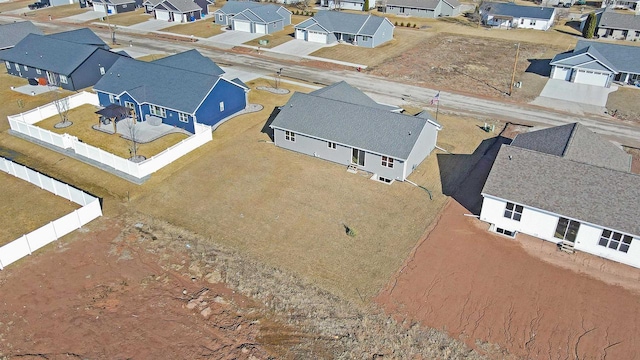 bird's eye view featuring a residential view