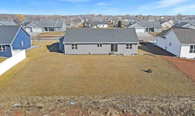 aerial view featuring a residential view