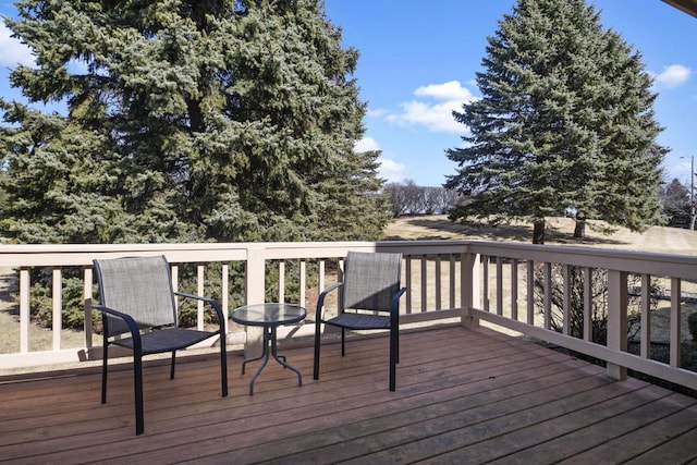 view of wooden terrace