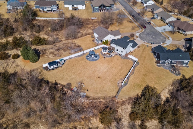 bird's eye view featuring a residential view