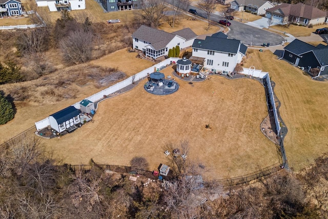 bird's eye view featuring a residential view