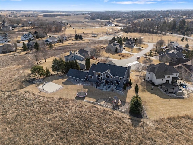 bird's eye view with a residential view