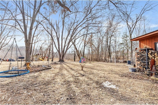 view of yard featuring a playground