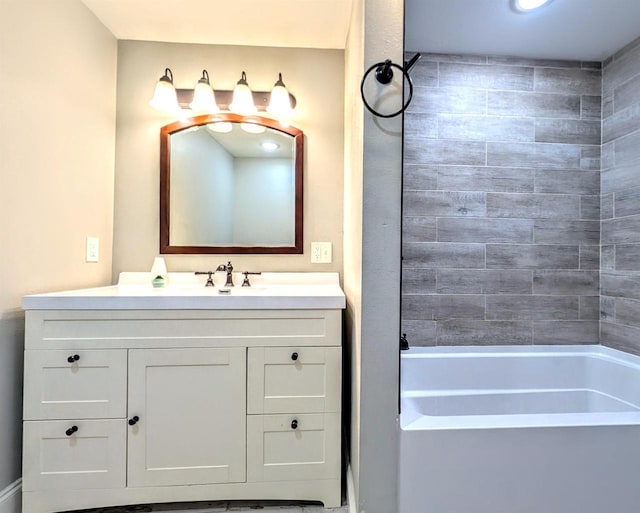 bathroom featuring vanity