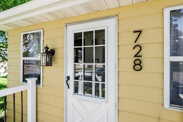 view of entrance to property