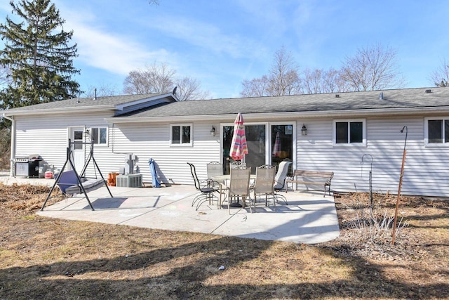 rear view of property with a patio area