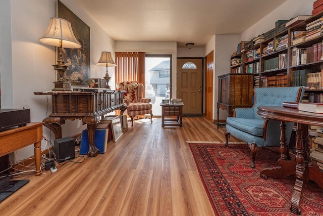 interior space featuring wood finished floors