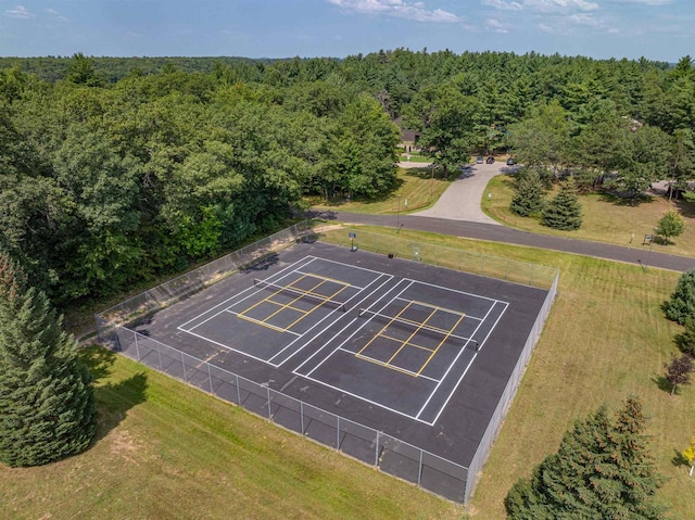 aerial view with a view of trees