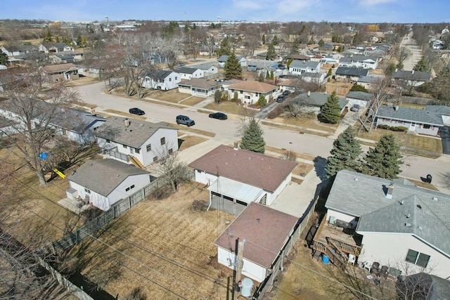 aerial view featuring a residential view