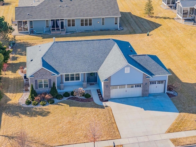 birds eye view of property