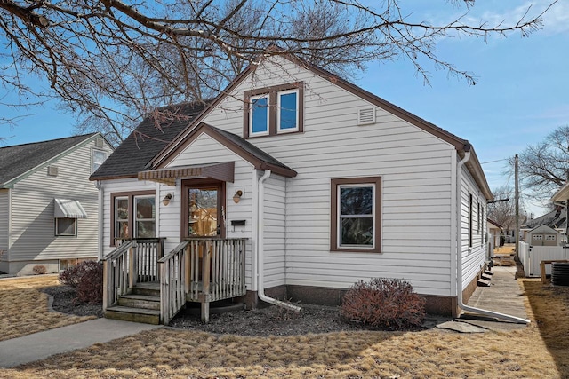 view of bungalow-style home