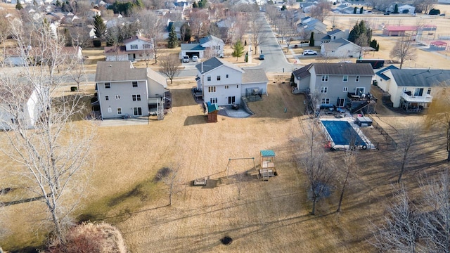 bird's eye view featuring a residential view