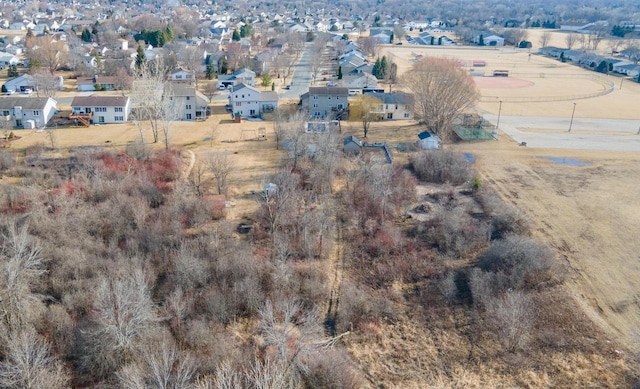 aerial view featuring a residential view