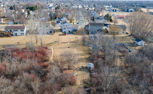 birds eye view of property featuring a residential view