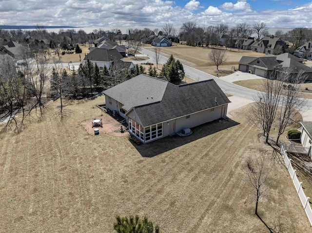 drone / aerial view featuring a residential view