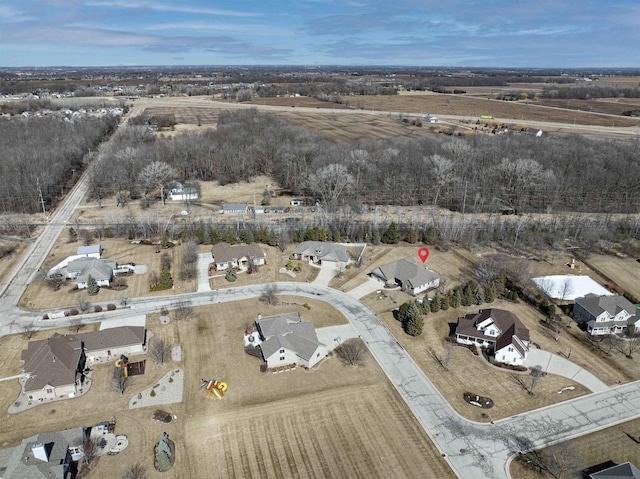 birds eye view of property