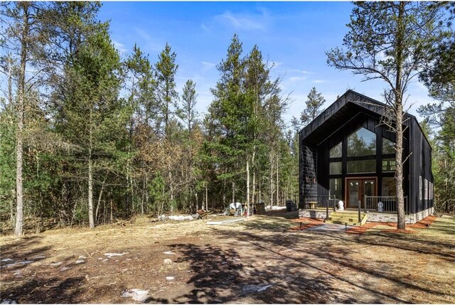 S10460 Black Creek Rd, Fairchild, WI 54741 - exterior space featuring french doors