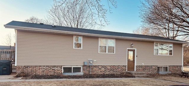 view of rear view of house