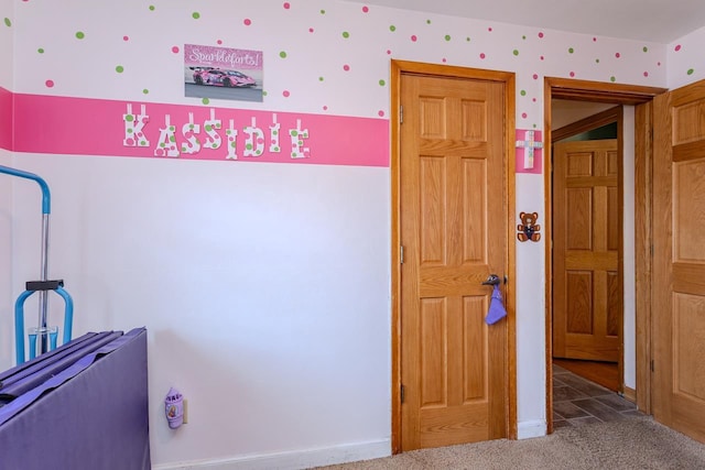 bedroom with carpet floors