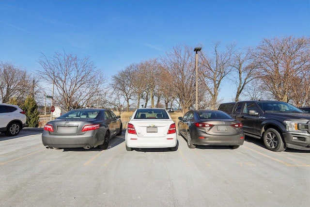 view of uncovered parking lot